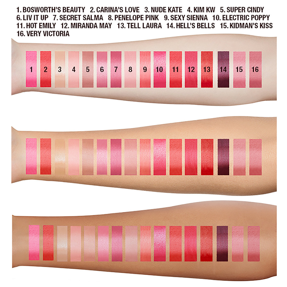 【専用出品】シャーロットティルブリー 口紅5本セット Charlotte Tilbury Iconic Mini Lip Trio Lipstick Kit .05 oz each