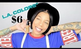 WORLD'S BEST FULL COVERAGE FOUNDATION ONLY $6!? | L.A. Colors Truly Matte Foundation Demo & Review