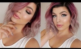 Dose Of Colors EyesCream Palette Makeup Tutorial + NEW PINK HAIR!