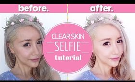 Get Clear Skin, Slimmer Face and Bigger Eyes in 1 minute!! My Selfie Editing Tutorial!