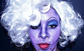 Glammed Up Ursula Makeup Look - #HappyHalloween