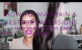 How To Maintain & Restore Extensions + Hair Kandy Kandy Care Review | Beautynthebronzer