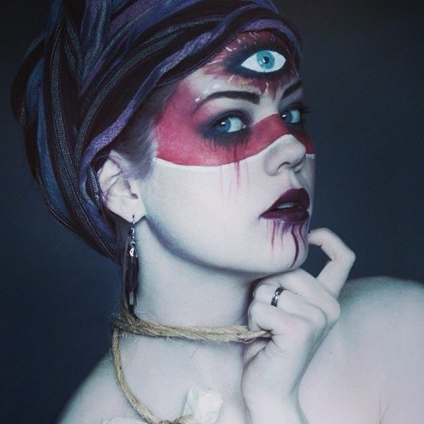 Voodoo makeup (experimenting once again) Beautylish