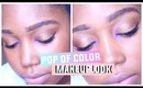 Summer Makeup Tutorial | Pop of Color Gold & Purple | Jessica Chanell