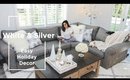 Decorate With Me: White Winter Wonderland Family Room Makeover | Dulce Candy