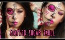 Stapled Sugar Skull Face Paint