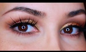 GOLD Sculpted Eye Makeup Tutorial