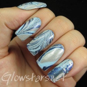 Read the blog post at http://glowstars.net/lacquer-obsession/2014/12/the-digit-al-dozen-does-winter-wonderland-winter-watermarble/