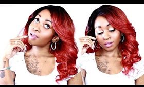 Best Red Wig  For The Holidays- Outre BROOKLYN Lace Front Wig ♡  | Epic Wig Tutorial