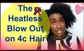 Natural Hair Care Tips: The Heatless BlowOut on Type 4c Hair