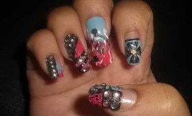 Rihanna Inspired Spinning Bead Nails