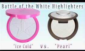 Jeffree Star Ice Cold vs Becca Pearl (Bright White Highlighters)