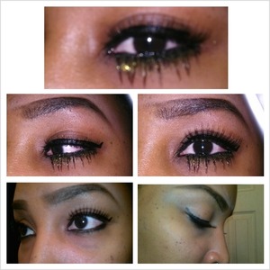 Top & bottom lashes with Winged Liner..