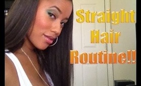 Straight Hair Routine