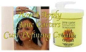 How I Apply: Jane Carter Curl Defining Cream