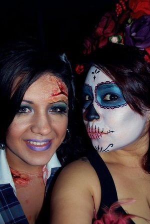 Zombie and Sugar skull looks.
