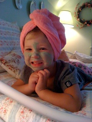 When my little cousin Kennedy and I had a spa day she loved it! Thank Heaven for little girls!