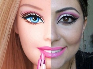 i want barbie makeup