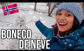 DIA NEVANDO, UM BONECO E 3 TOMBOS | Vlog 4 | Vida na Noruega 🇳🇴