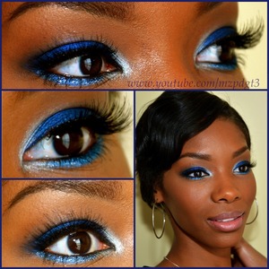 Beautiful Holiday inspired makeup! Check out the tutorial for this look only beauty channel at www.youtube.com/mzpdgt3 