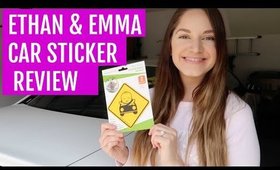 ETHAN & EMMA SEE-THRU CHILD ON BOARD STICKER DEMO & REVIEW