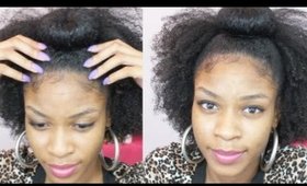 Half up Half Down Bun for Natural Hair- Bad Hair Day Fix