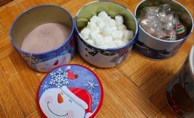 DIY Hot Cocoa Station & Peppermint Marshmallow Hot Chocolate Recipe