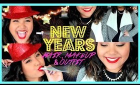 New Years Eve Hair, Makeup, & Outfit!
