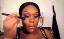 Purple & Blue Eye Shadow look - BH Cosmetics, MAC Palette