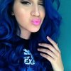 blue hair and pink pop lips~