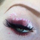 Candy Cane Inspired Holiday Cut Crease