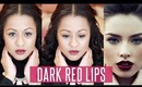 Dark Red Lips Makeup Tutorial | Siana