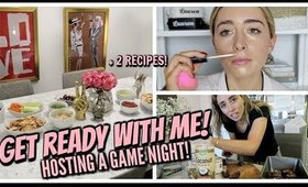 GET READY WITH ME: HOSTING A GAME NIGHT W/ FRIENDS! | Lauren Elizabeth