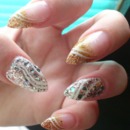 Gold - Silver New Year Nails