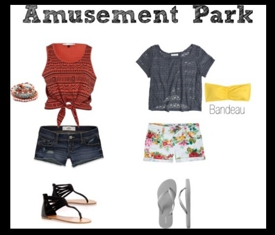 Amusement park outfit ideas. | Beautylish