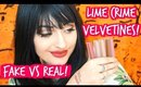 Fake vs Real | $2.00 Lime Crime Velvetines!!! | Rosa Klochkov