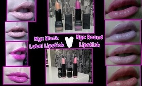 Nyx♥ Black label lipstick v Round lipstick ♥ Comparison ♥ Review