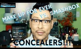 Make Up For Ever VS. Smashbox Concealers | Current Faves Pt 4 of a 6 Pt Series- mathias4makeup