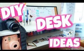 DIY Desk Decor & Organization Ideas: College Desk Tour 2015!