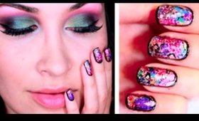 MAKEUP&NAIL TUTORIAL: Metallic Explosion