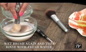 How-To Clean Makeup Brushes!