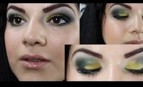 Creative Makeup Tutorial/Green and Yellow