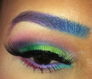 Super colorful look