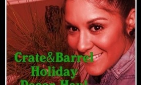 Crate&Barrel Holiday Decor Haul- Get ur 15% off promo code below