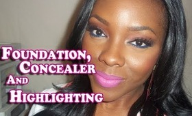 FOUNDATION, CONCEALER and HIGHLIGHTING routine!