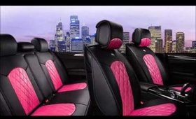 Cute Pink and Black Decorative Car Accessories Tour for Girly Girls Girl Cars