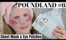 Poundland #6 Skincare Sheet Mask & Eye Patches Demo | #selfcaresunday