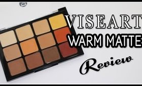 Viseart Warm Matte Eyeshadow Palette - Review | Swatches | Demo