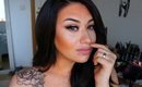 Makeup Tutorial Autumm/fall glam bronzy Eyes With Nude lips Ft makeupgeek cosmetic