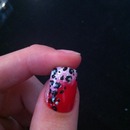 Red Leopard Nails